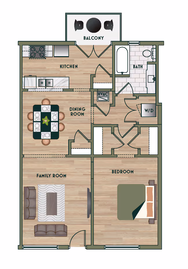 Unit 110E 302E floor plan